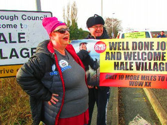 Jo Brands Sport Relief One Hell Of A Walk Receives One Hell Of A Welcome
